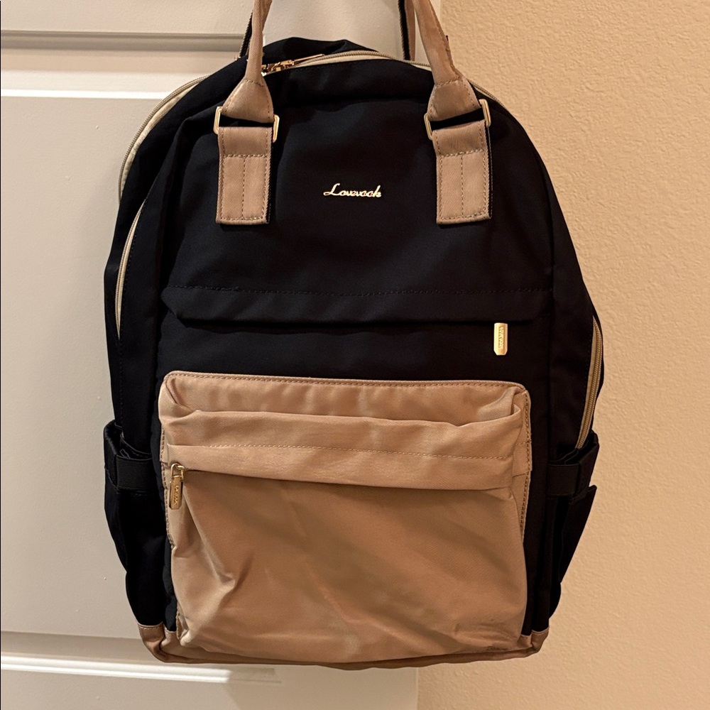 Lovevook Black and Tan Backpack